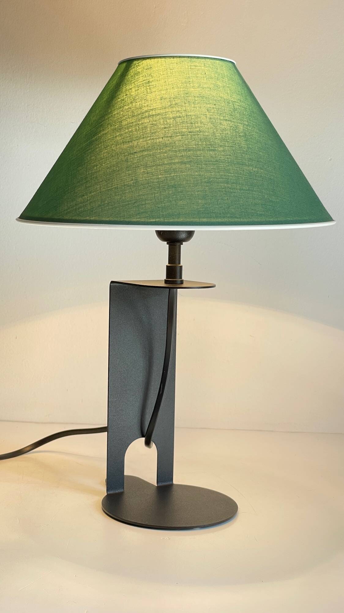 Steel and fabric lamp by madura