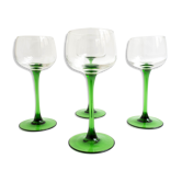 Set of 4 Alsace wine glasses