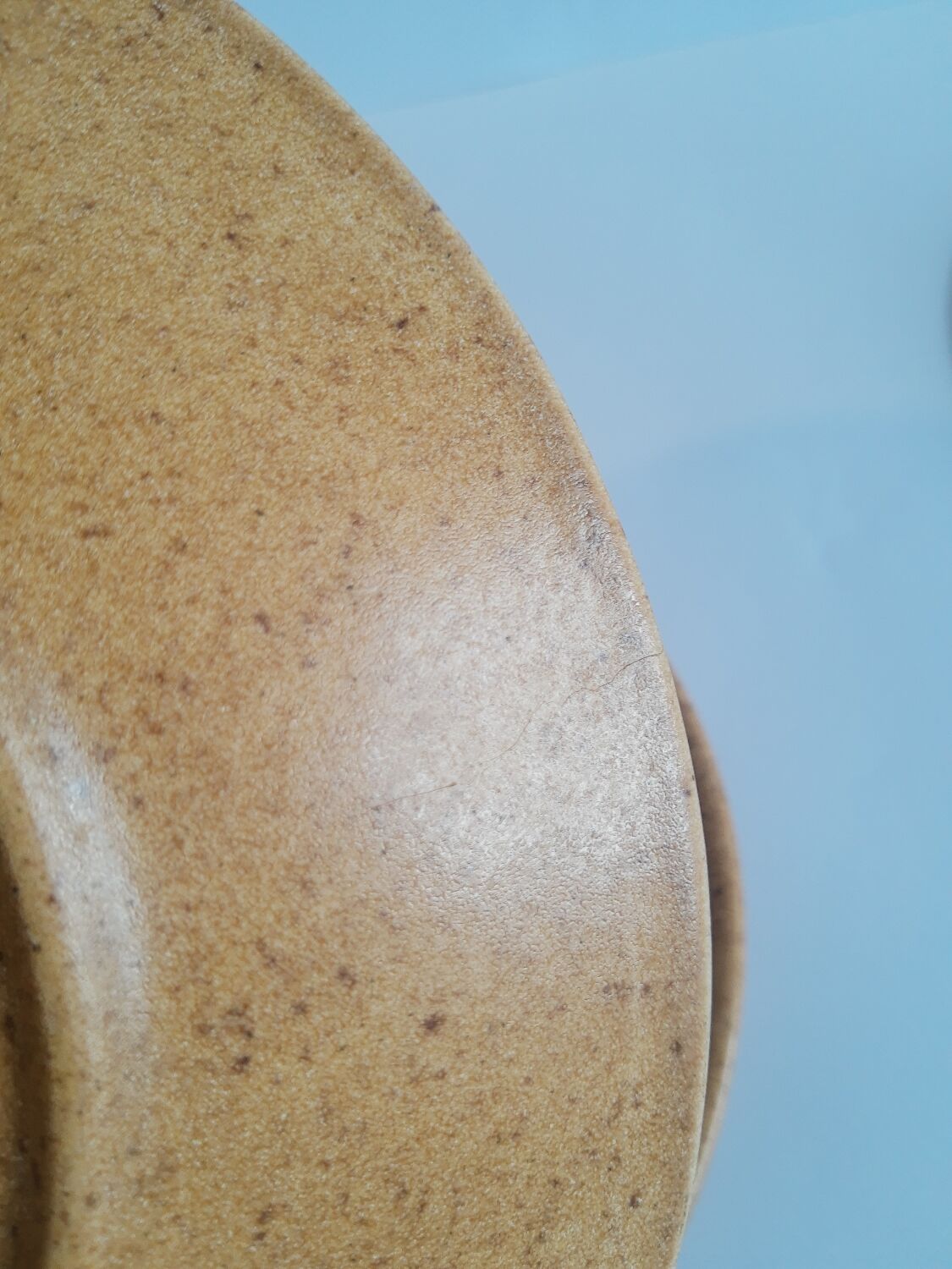 Trio of vintage Chantilly France stoneware dinner plates