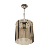 Lustre Gino Vistosi, verre et acier, Italy, circa 1970