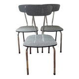 Series of 3 Formica chairs from the 70s