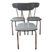 Série de 3 chaises Formica des années 70
