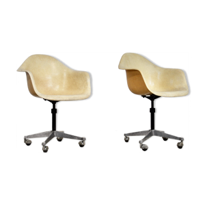 Paire de fauteuils pivotants