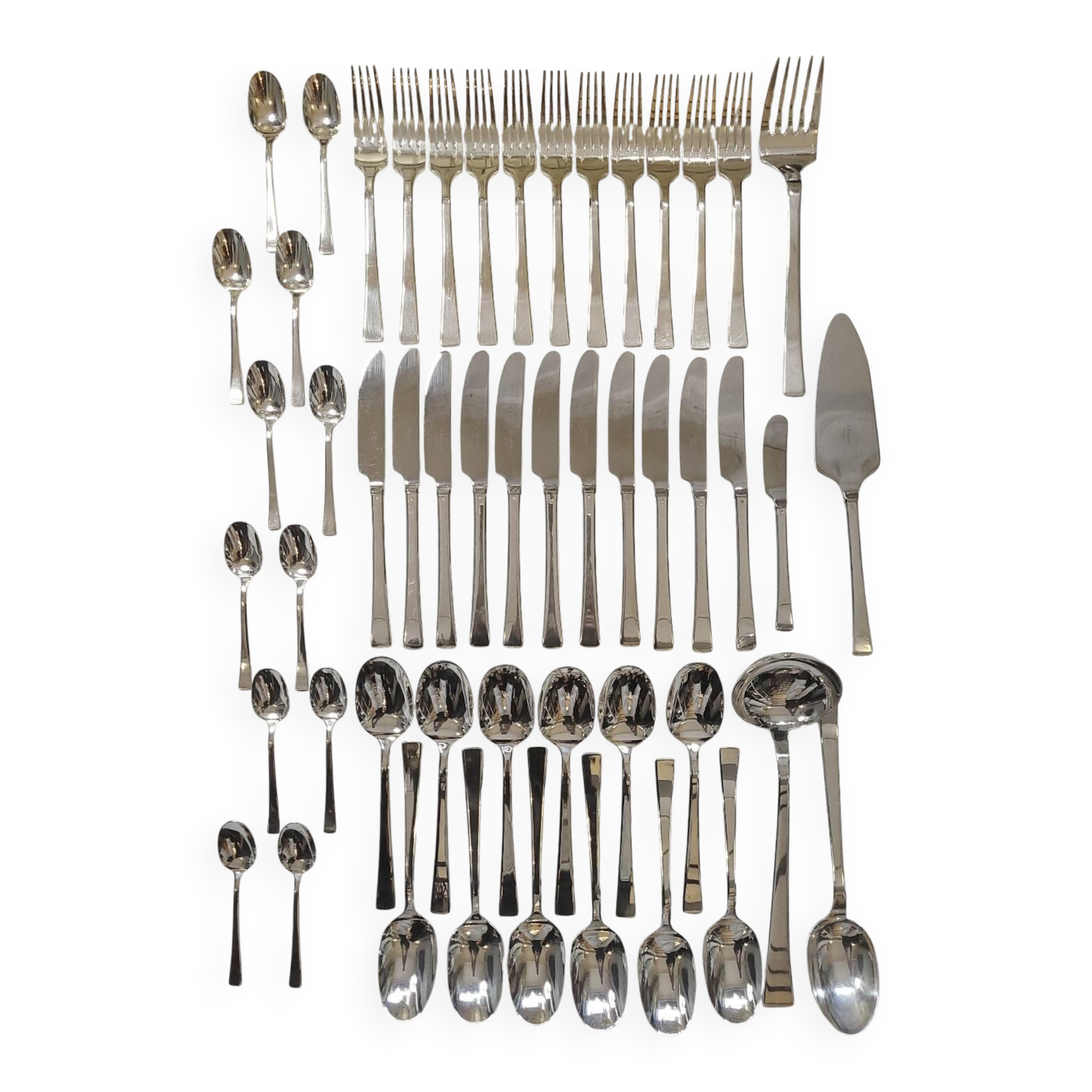 Christofle "Concorde" cutlery set – Icon of French design 1970, 53 pieces