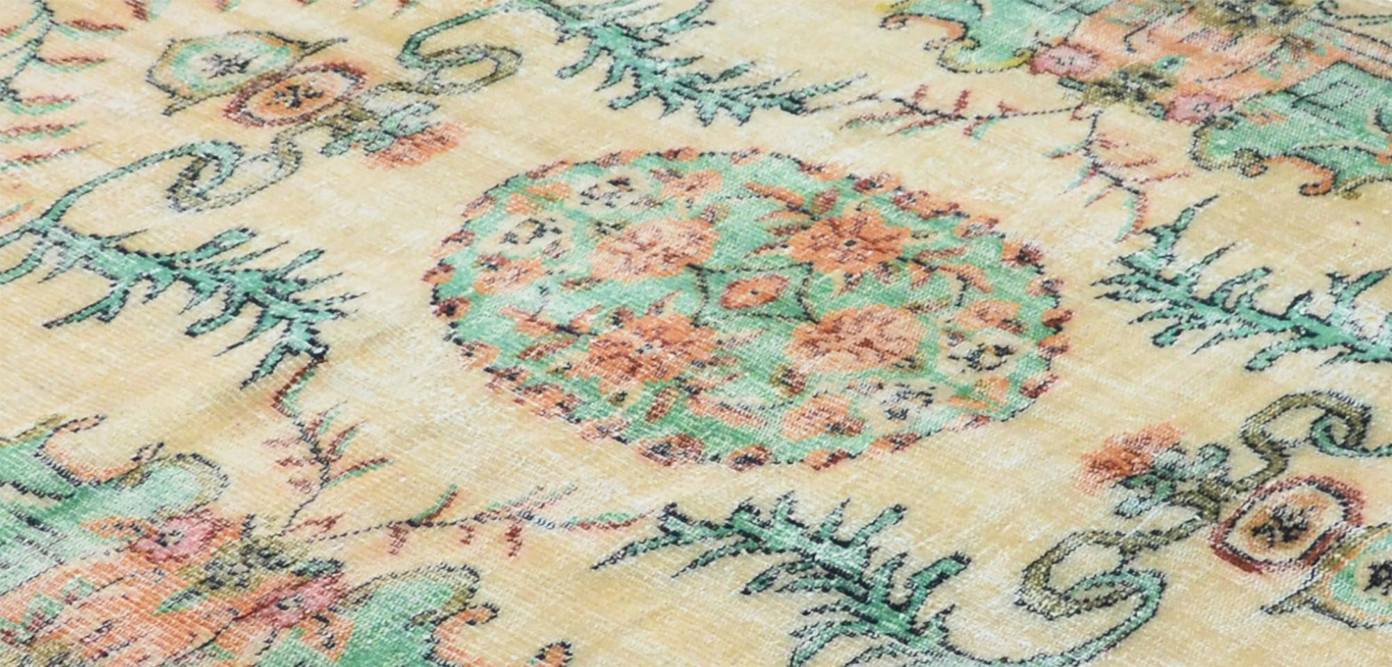 Anatolian handmade vintage rug 276 cm x 175 cm