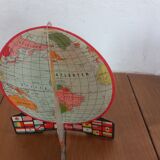 Cardboard flag globe from the 50's dutch