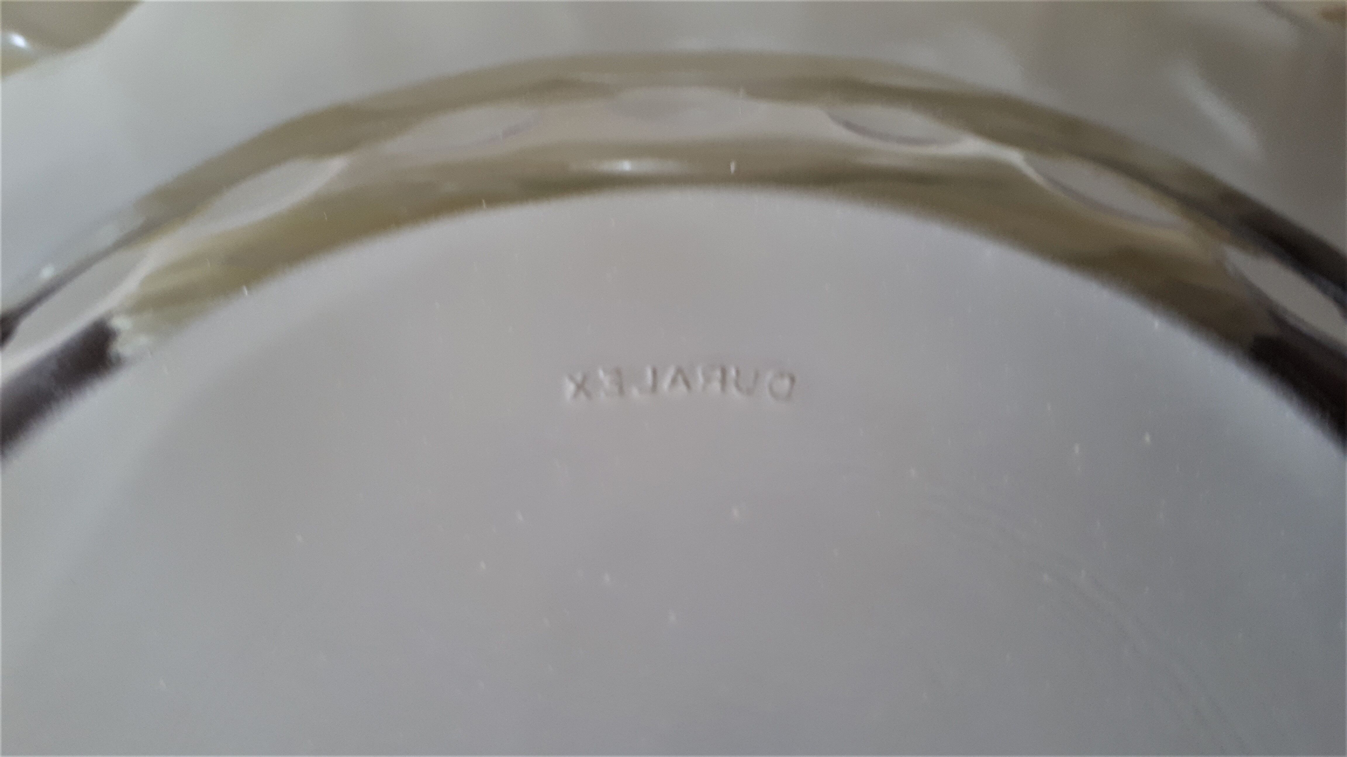 Set of 6 DURALEX glass dessert plates