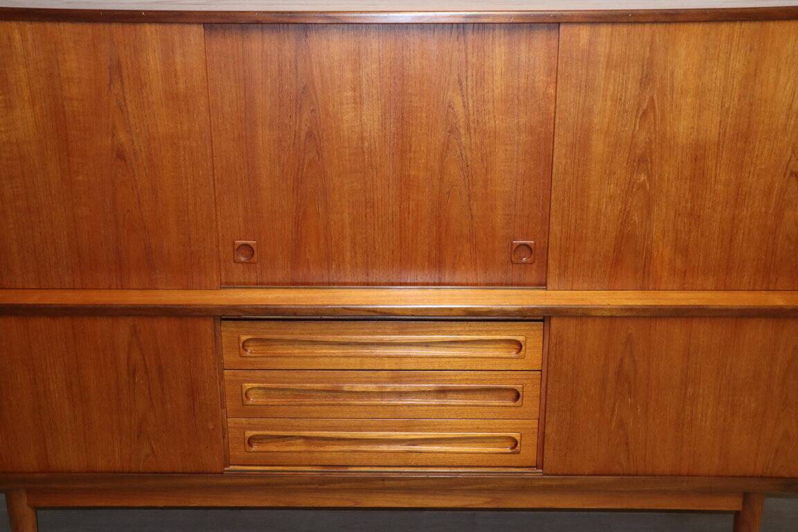 Enfilade haute scandinave édition Samcom en teck, 1960