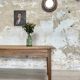 Vintage farmhouse table with spindle legs.
