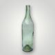 Ancienne grande bouteille artisanale en verre soufflé vert – H50 cm