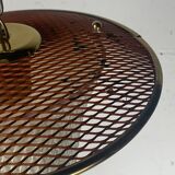 Midcentury French rockabilly lantern low floor lamp, 1950s