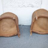 Pair of cannés convertible armchairs