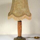 Marble and brass column lamp