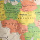 Old map of geography "Administrative Belgium"