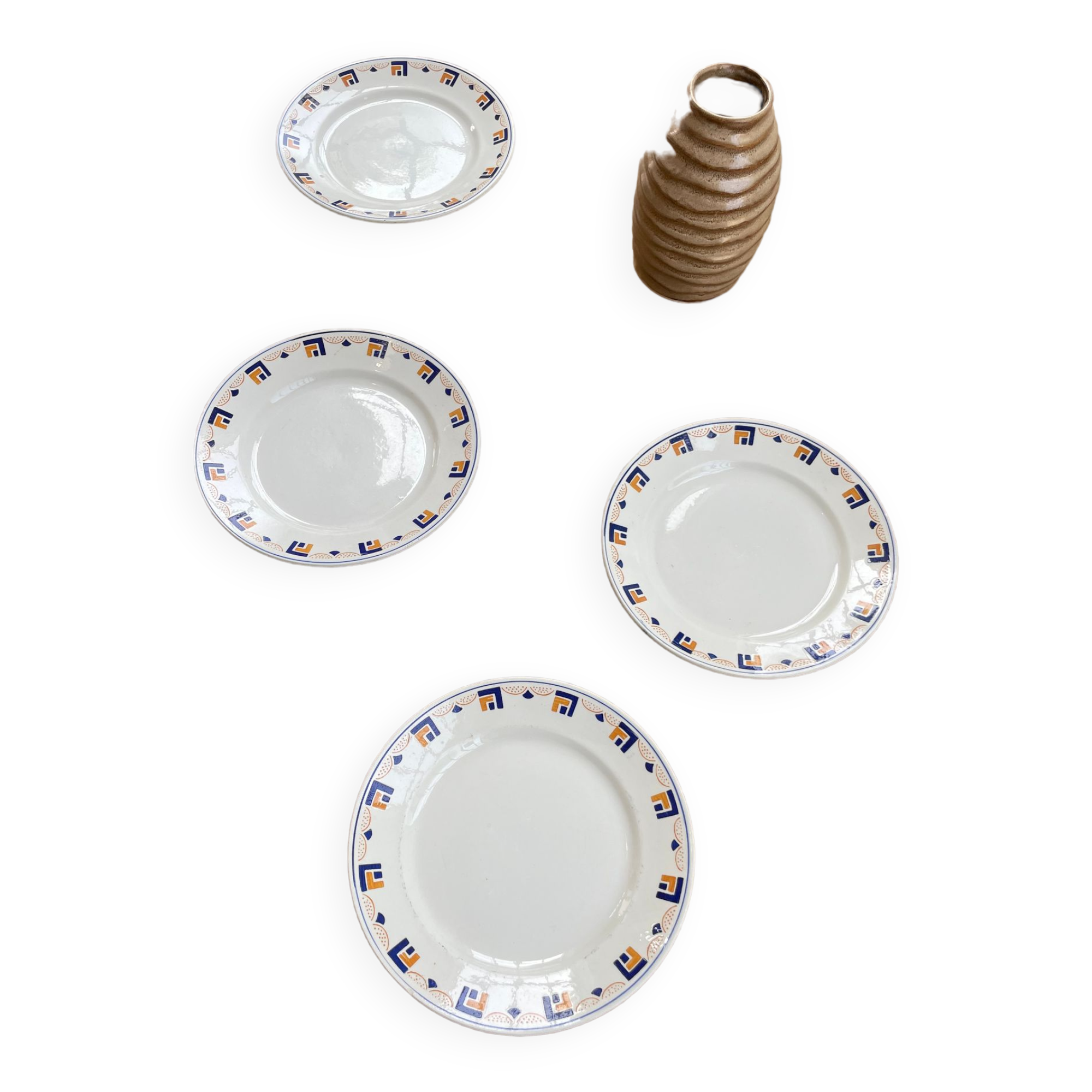 4 Columbia Luneville plates