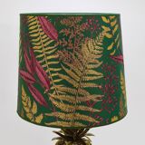 Hollywood Regency pineapple table lamp in brass by Mauro Manetti, Italy, 1970s.