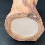 Faux-wood ceramic vase 1950