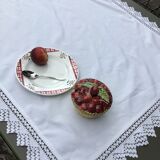 Mixed-race tablecloth edge crocheted hand 84cmx 91cm