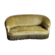 Old olive green toad bench