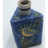 Bottle Or Bottle In Glazed Ceramic, Iznik, Qajar, Persia.
