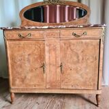 Low cabinet with walnut bramble mirror