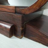 Rosewood art deco cradle table
