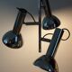 Chrome metal 3-spot chandelier from the 1970s.