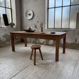 Farmhouse table in elm and pine 2m