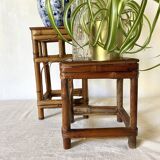Vintage bamboo plant holders