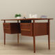 Teak desk, Danish design, 1970s, production: Denmark