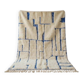 Tapis en laine naturelle tissé main traditionnelle taille 150/250 cm