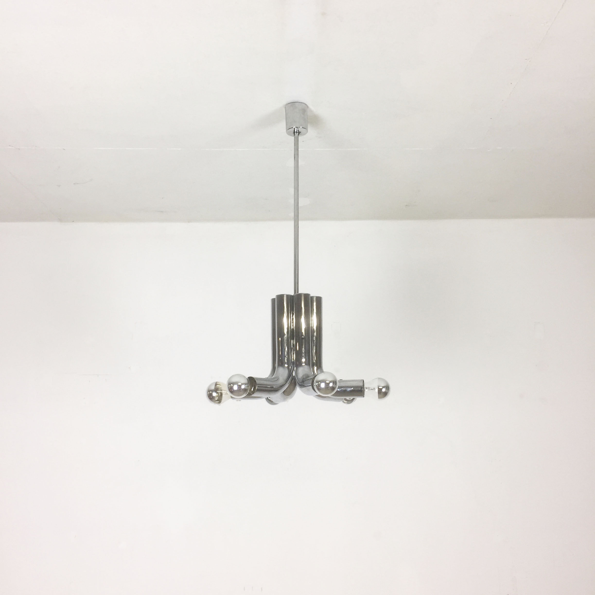 Modernist suspension chrome Sputnik of Cosack Lights