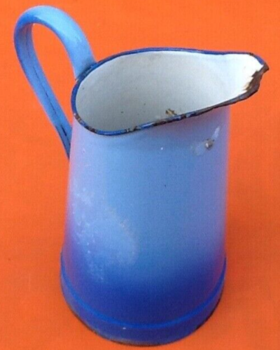 1940s Enamelled sheet metal pitcher