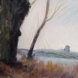 Landscape table after Camille Corot