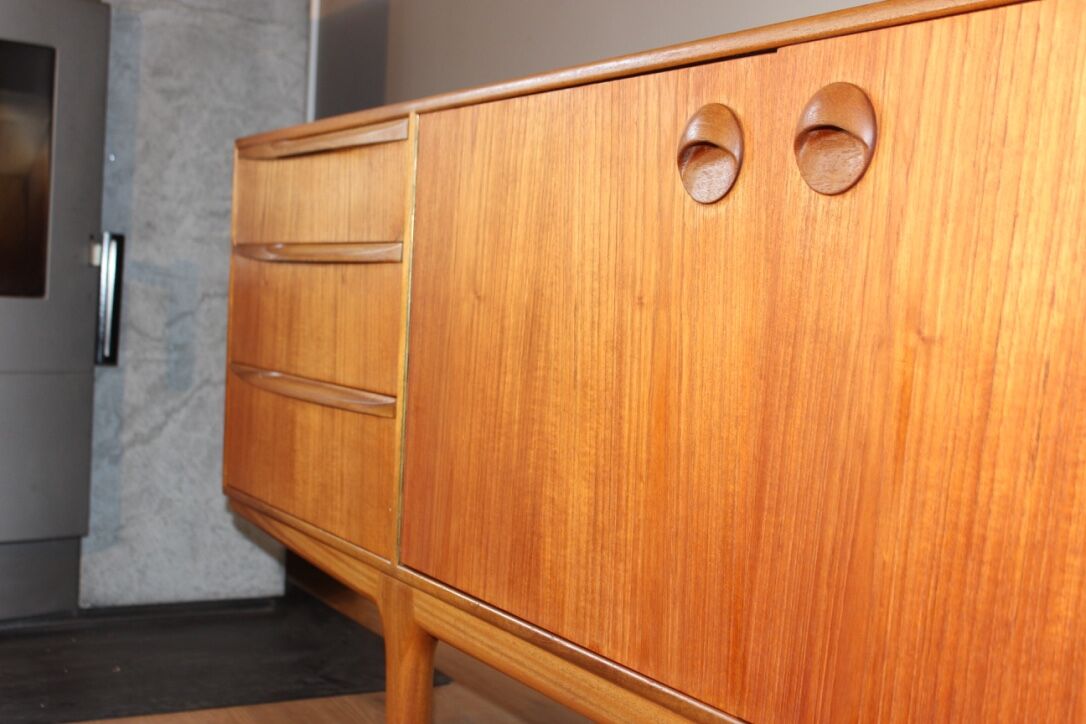 Scandinavian-style teak vintage sideboard by Tom Robertson for McIntosh