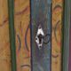 Rustic Farmhouse Antique Original Folk Art Painted Bridal Cabinet