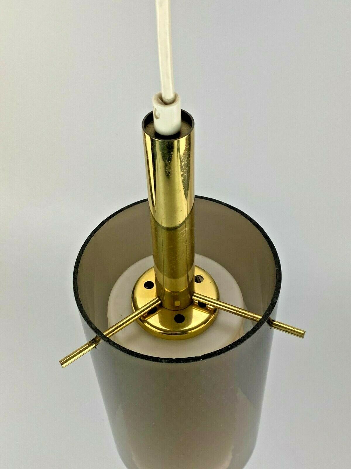 Ceiling light brass glass space age design 60s