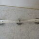 Chromed metal coat rack 3 circular hooks