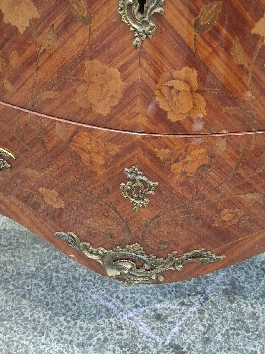 Louis XV Style Chest of Drawers in Marquetry