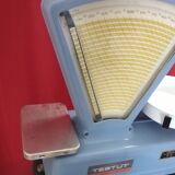 Old commercial scale brand testut lacquered leaded sky