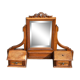 Carved wooden table mirror with ribbon bow - Old Psyche dressing table