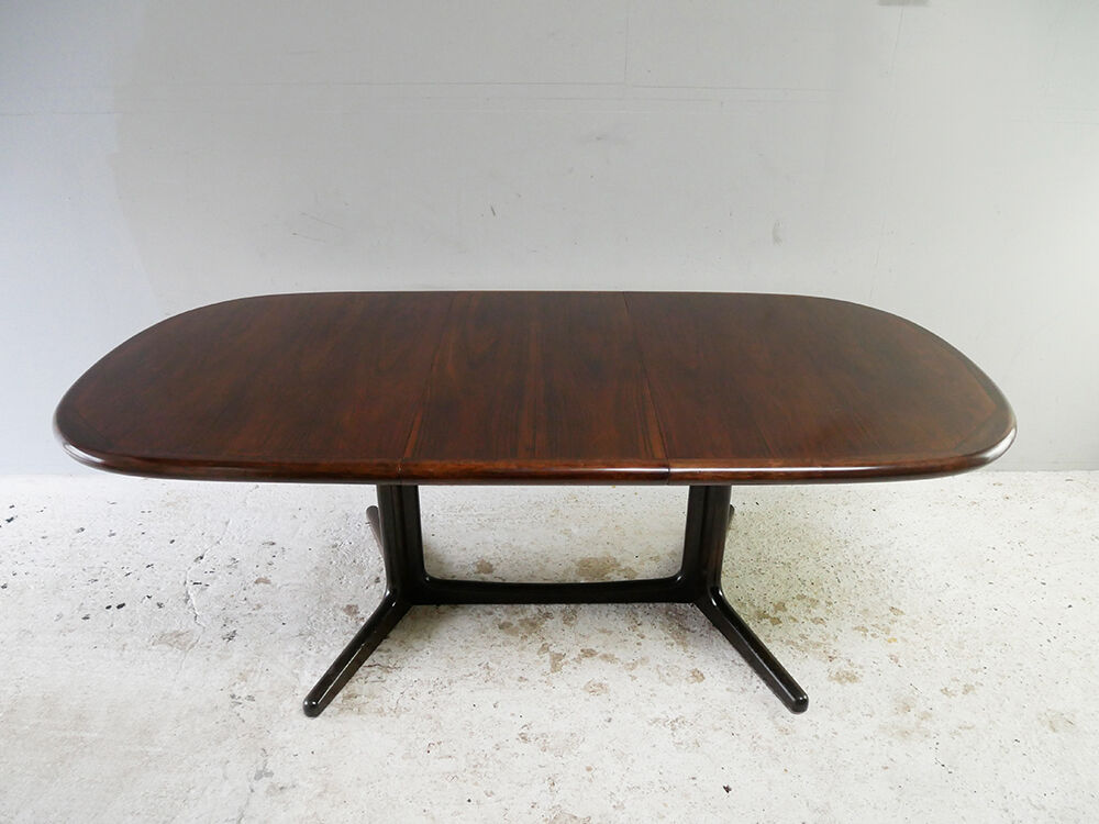1960’s mid century danish rosewood large dining table by edvard valentinsen