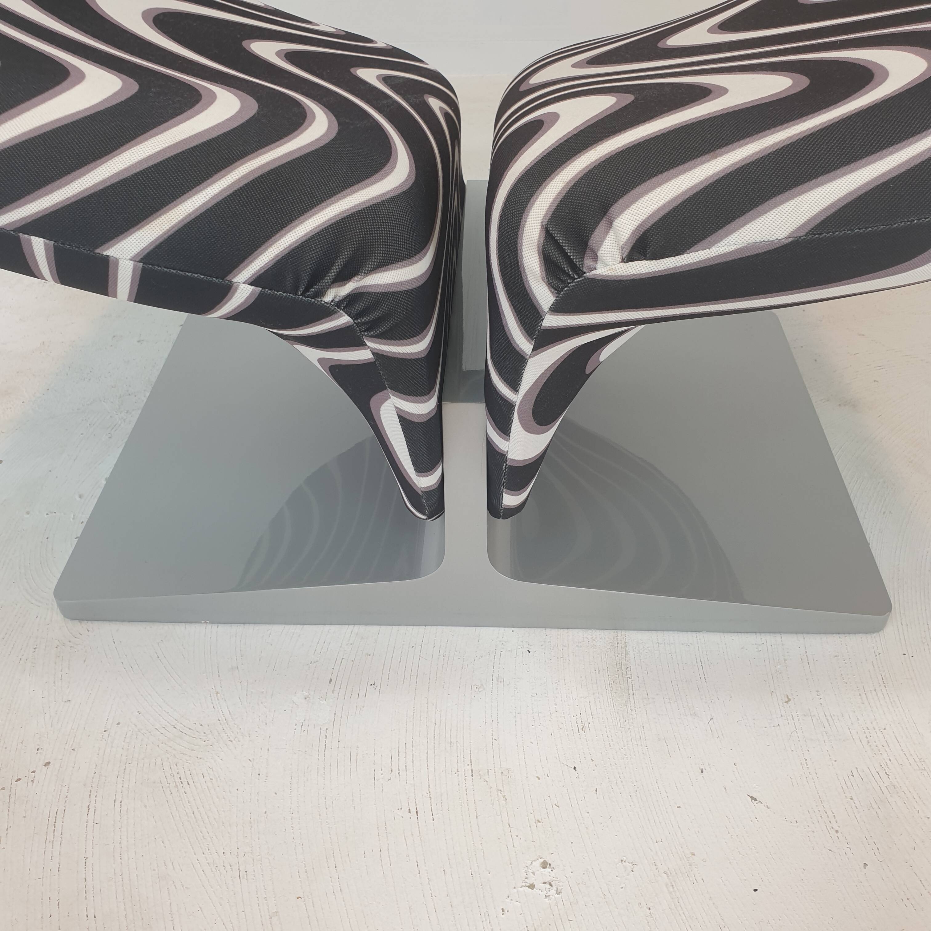 Ribbon Chair With Ottoman by Pierre Paulin for Artifort, 1990's