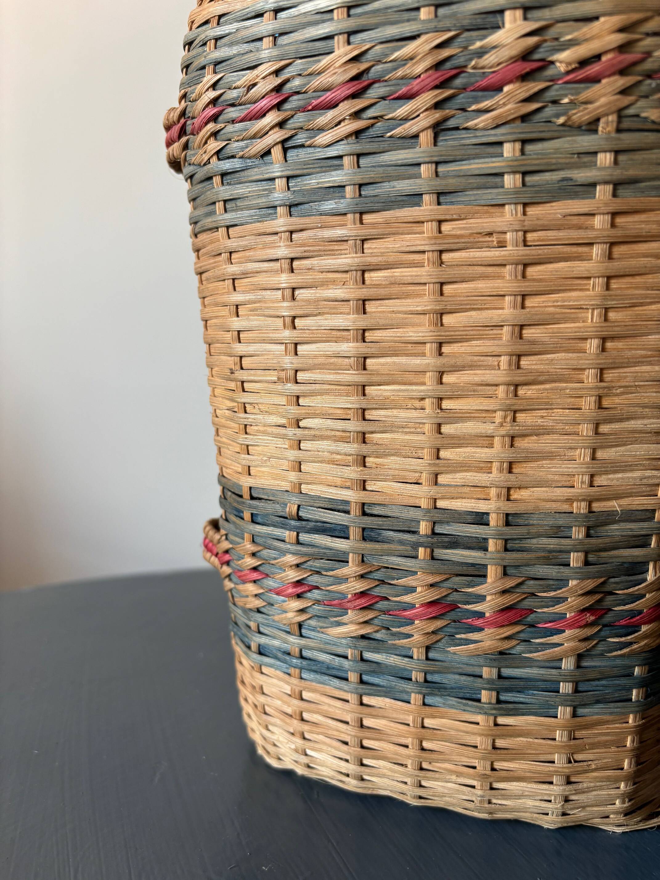 Wicker woven bottle