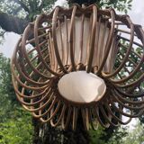 Vintage rattan chandelier