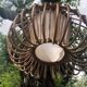 Vintage rattan chandelier
