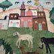 Vintage Egyptian Tapestry Ramsès Wissa Wassef circa 1960