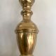 Pair of brass candle holders XIXth 31cm