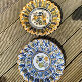 Set of 4 colorful decorative plates