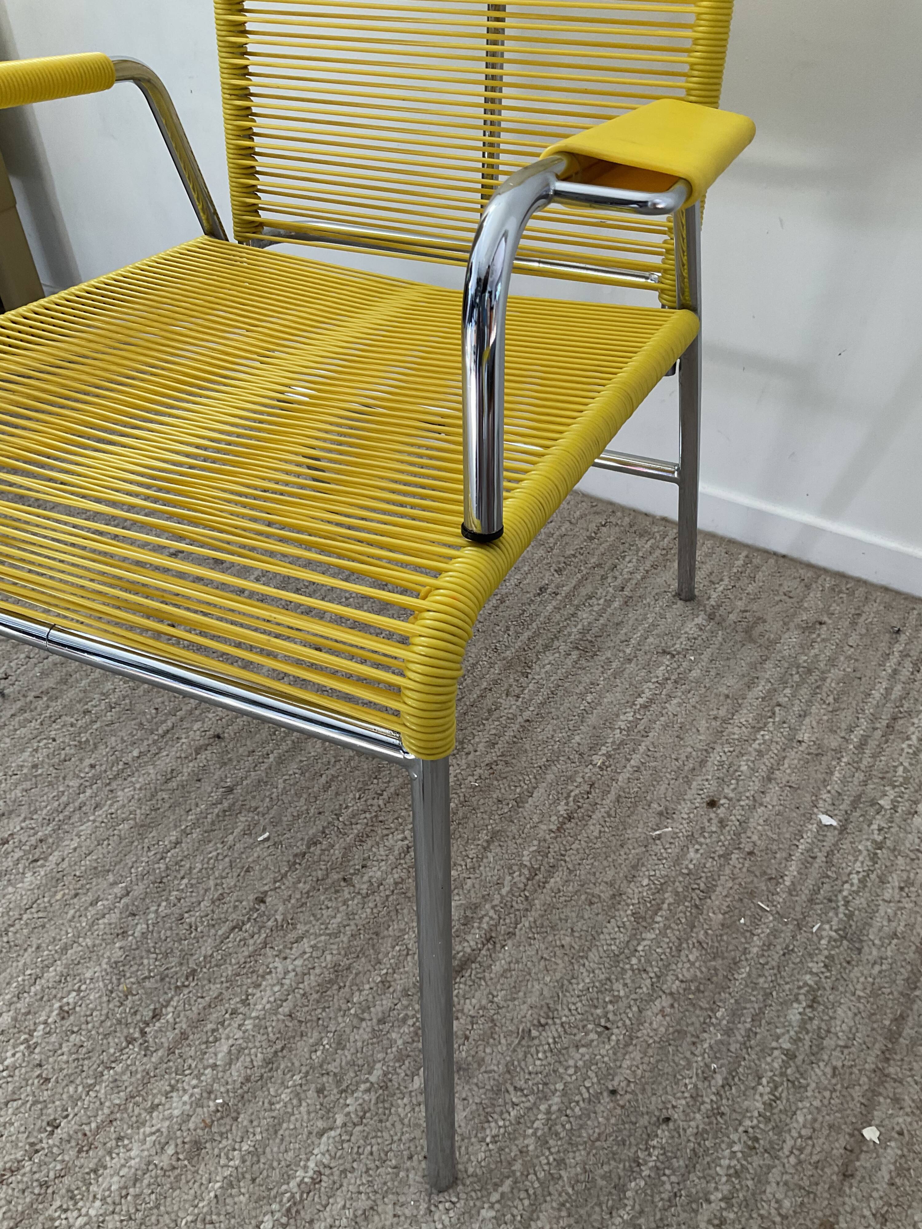Set armchair relax scoubidou and ottoman sound of the 60s